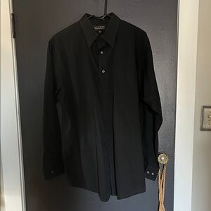 Massini Elegant Black Dress Shirt